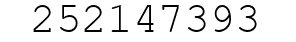 Number 252147393.