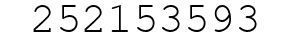 Number 252153593.