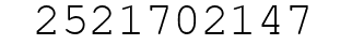 Number 2521702147.