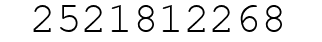 Number 2521812268.