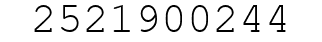 Number 2521900244.