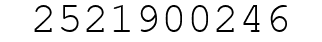 Number 2521900246.