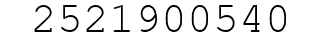 Number 2521900540.