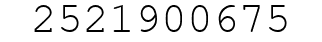 Number 2521900675.