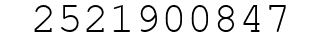 Number 2521900847.