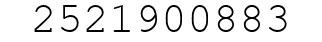 Number 2521900883.