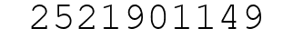 Number 2521901149.