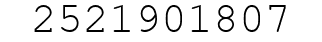 Number 2521901807.