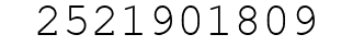 Number 2521901809.
