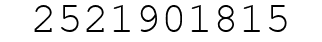 Number 2521901815.