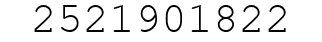 Number 2521901822.