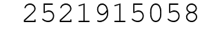 Number 2521915058.