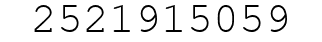 Number 2521915059.