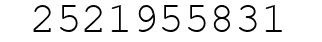 Number 2521955831.
