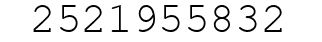 Number 2521955832.