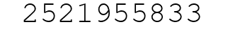 Number 2521955833.