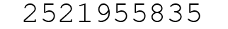 Number 2521955835.