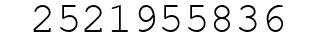 Number 2521955836.