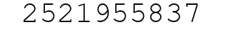 Number 2521955837.