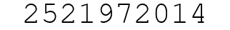 Number 2521972014.