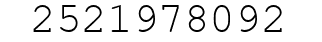 Number 2521978092.