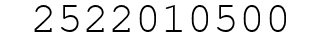 Number 2522010500.