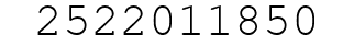 Number 2522011850.