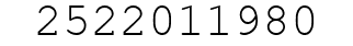 Number 2522011980.