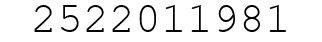Number 2522011981.