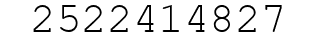 Number 2522414827.