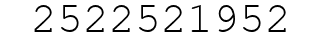 Number 2522521952.