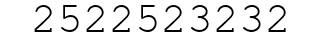 Number 2522523232.