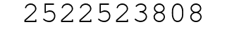 Number 2522523808.