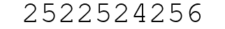 Number 2522524256.