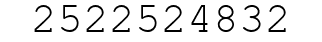 Number 2522524832.