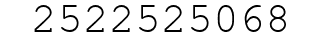 Number 2522525068.