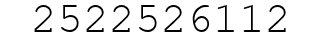 Number 2522526112.