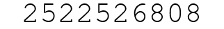Number 2522526808.