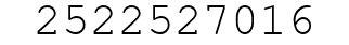 Number 2522527016.