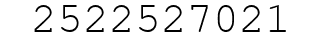 Number 2522527021.