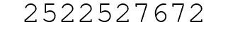 Number 2522527672.