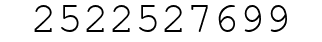 Number 2522527699.
