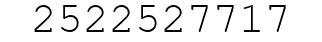 Number 2522527717.