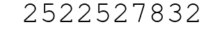 Number 2522527832.
