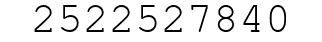 Number 2522527840.