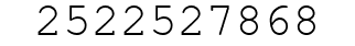 Number 2522527868.