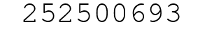 Number 252500693.
