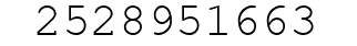 Number 2528951663.