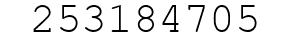 Number 253184705.