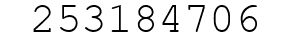 Number 253184706.